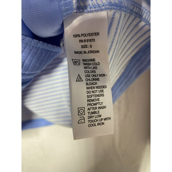 Pebble Beach Womens Jacket Full Zip Quilted Long Sleeve Size Small Ligth Blue - Picture 8 of 9